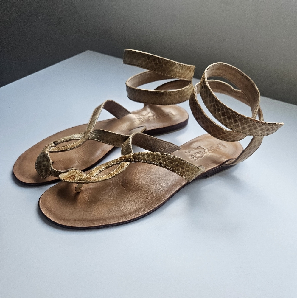 L*Space By Monica Wise × Cocobelle Snake Wrap Thong Flat Sandals - Picture 6 of 14